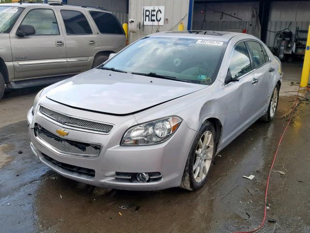 1G1ZE5E05CF285335 - 2012 CHEVROLET MALIBU LTZ ვერცხლისფერი ფოტო 2