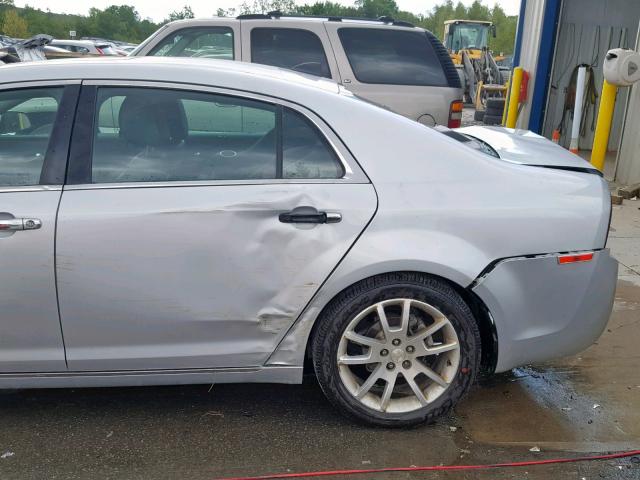 1G1ZE5E05CF285335 - 2012 CHEVROLET MALIBU LTZ ვერცხლისფერი ფოტო 9