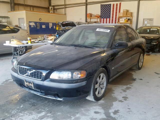 YV1RS61R622172505 - 2002 VOLVO S60 BLACK photo 2