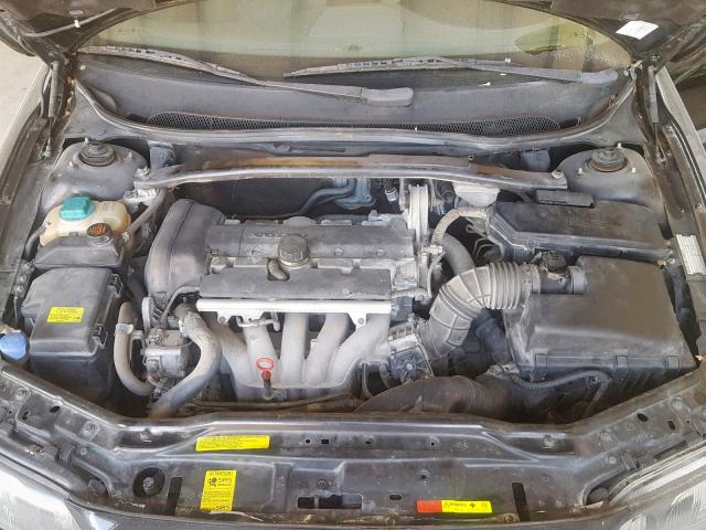 YV1RS61R622172505 - 2002 VOLVO S60 BLACK photo 7