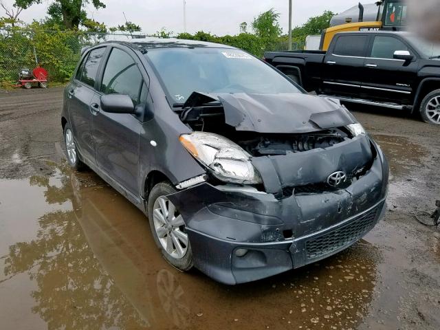 JTDKT903495275787 - 2009 TOYOTA YARIS GRAY photo 1