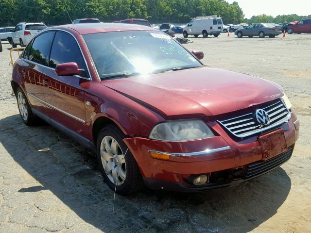 WVWTH63B73P437639 - 2003 VOLKSWAGEN PASSAT GLX MAROON photo 1