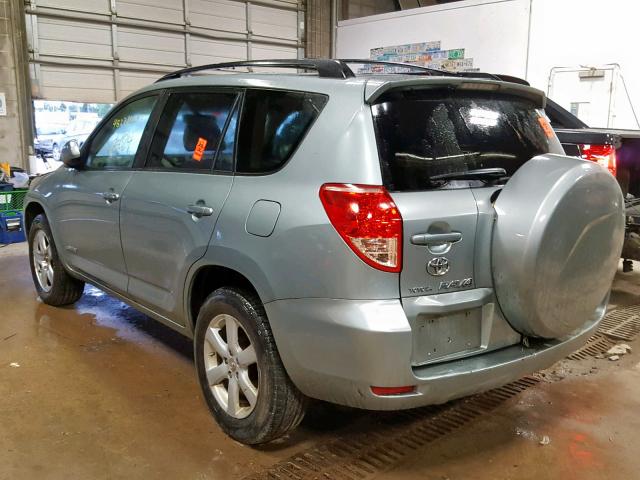 JTMBD31V276029712 - 2007 TOYOTA RAV4 LIMIT TEAL photo 3