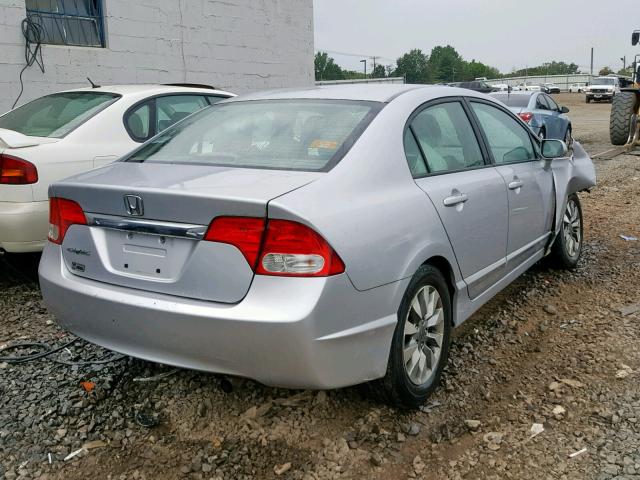 2HGFA16929H508208 - 2009 HONDA CIVIC EXL 银色 照片 4