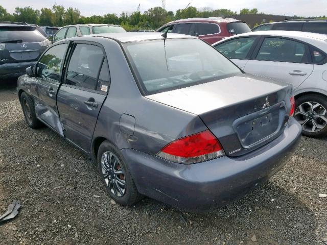 JA3AJ26E56U067743 - 2006 MITSUBISHI LANCER ES GRAY photo 3