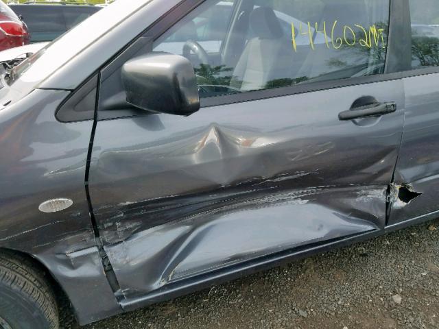 JA3AJ26E56U067743 - 2006 MITSUBISHI LANCER ES GRAY photo 9