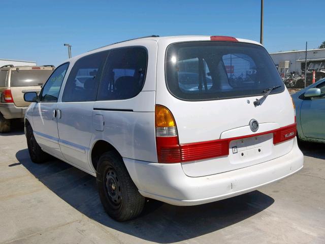 4M2ZV11T22DJ00372 - 2002 MERCURY VILLAGER WHITE photo 3