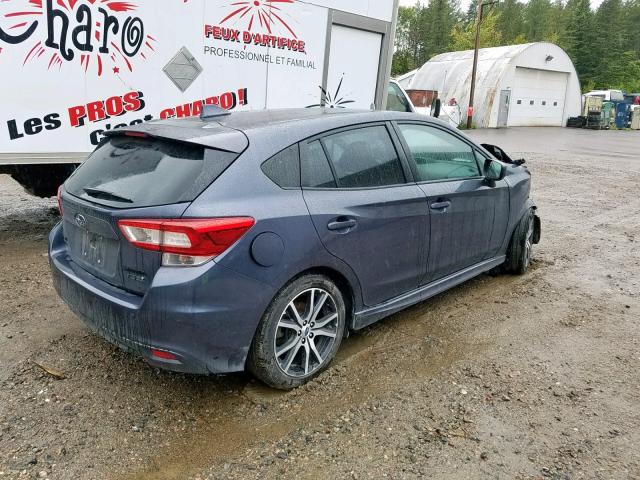 4S3GTAH61H3711205 - 2017 SUBARU IMPREZA PR BLUE photo 4