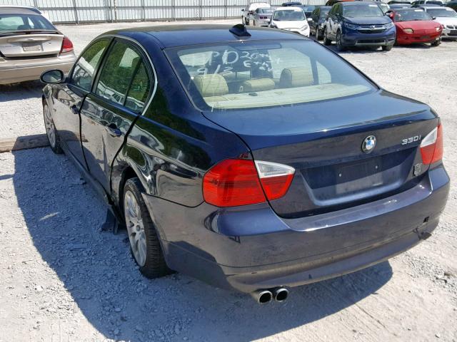 WBAVB33596KS37797 - 2006 BMW 330 I BLACK photo 3