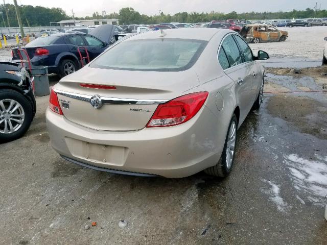 2G4GS5EK2C9112028 - 2012 BUICK REGAL PREM BEIGE photo 4