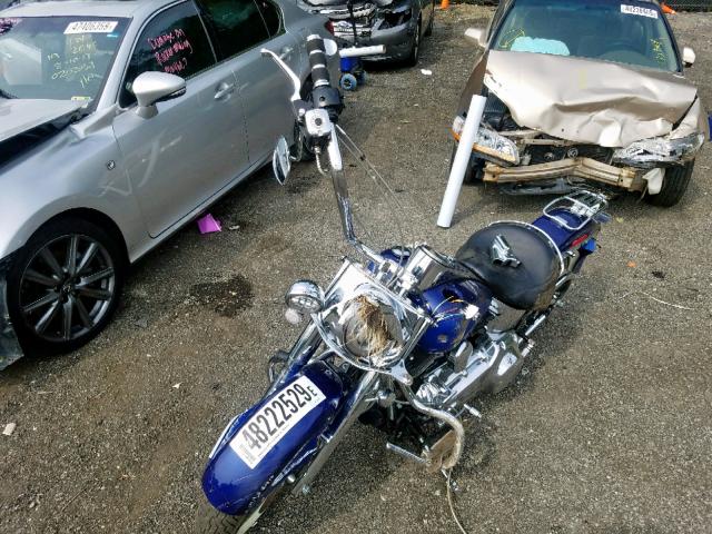 1HD1JD5187Y051881 - 2007 HARLEY-DAVIDSON FLSTN BLUE photo 2