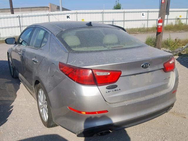 5XXGN4A79EG312858 - 2014 KIA OPTIMA EX SILVER photo 3