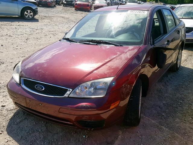 1FAFP34N37W108560 - 2007 FORD FOCUS ZX4 BURGUNDY photo 2