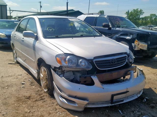 2T1BY30E35C327133 - 2005 TOYOTA COROLLA XR SILVER photo 1