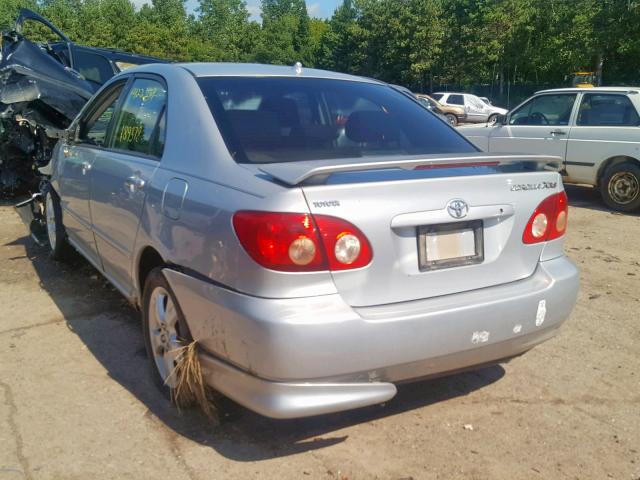 2T1BY30E35C327133 - 2005 TOYOTA COROLLA XR SILVER photo 3