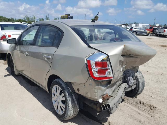 3N1AB61E68L715541 - 2008 NISSAN SENTRA 2.0 TAN photo 3