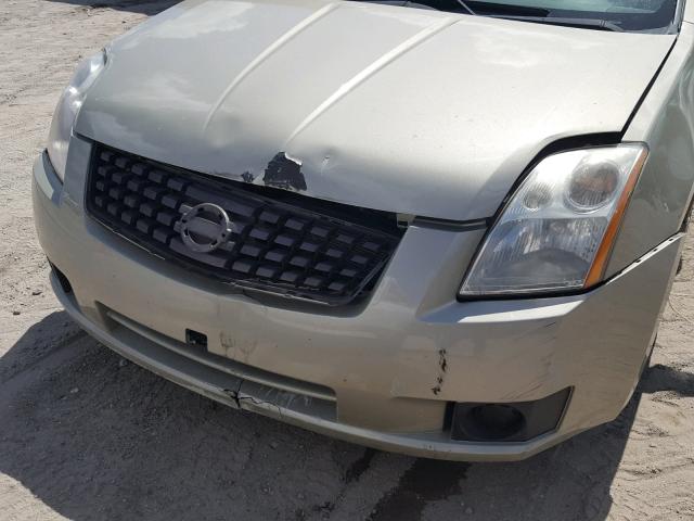 3N1AB61E68L715541 - 2008 NISSAN SENTRA 2.0 TAN photo 9