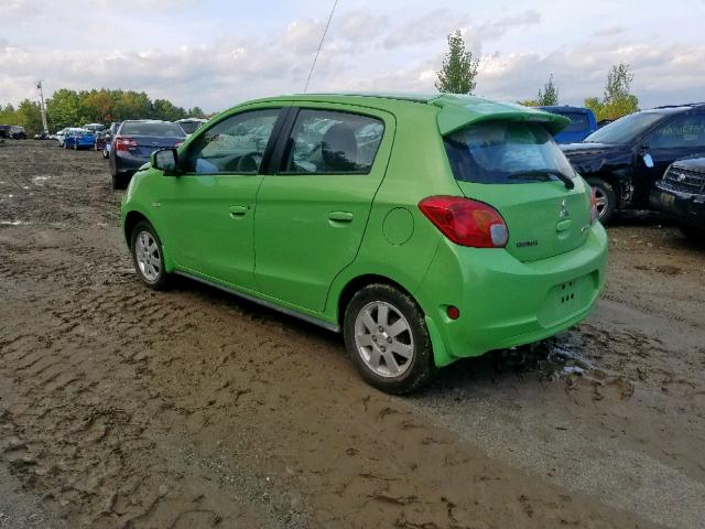 ML32A3HJ9EH003415 - 2014 MITSUBISHI MIRAGE DE GREEN photo 3