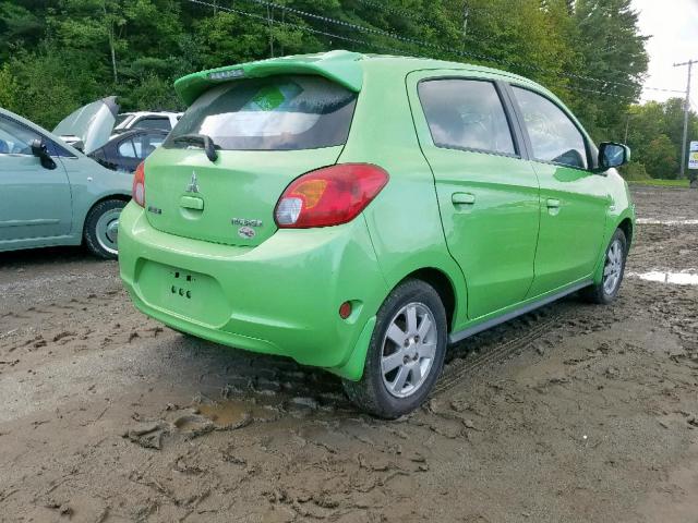 ML32A3HJ9EH003415 - 2014 MITSUBISHI MIRAGE DE GREEN photo 4