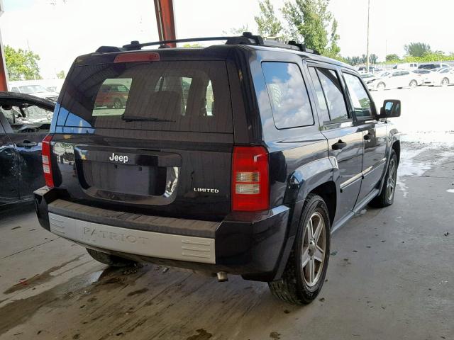 1J8FF48WX7D303534 - 2007 JEEP PATRIOT LI BLACK photo 4