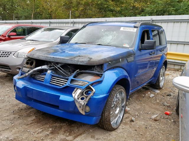 1D8GU58637W623145 - 2007 DODGE NITRO R/T BLUE photo 2