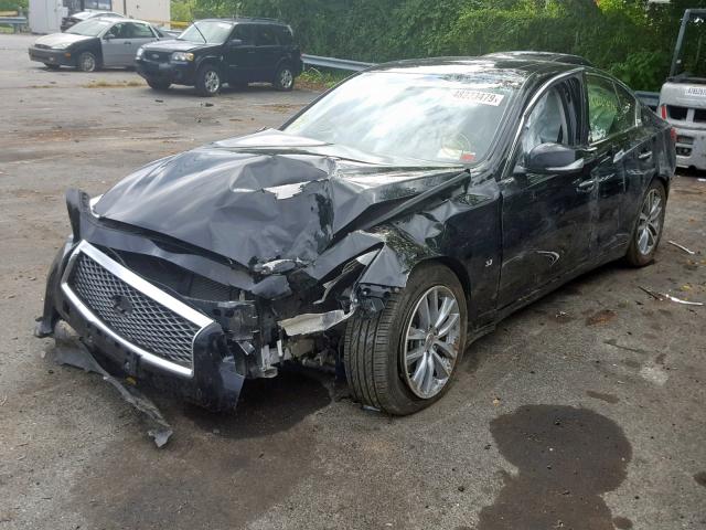 JN1BV7AR0EM707425 - 2014 INFINITI Q50 BASE BLACK photo 2