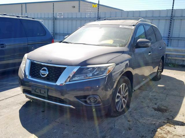 5N1AR2MN6DC624817 - 2013 NISSAN PATHFINDER GRAY photo 2