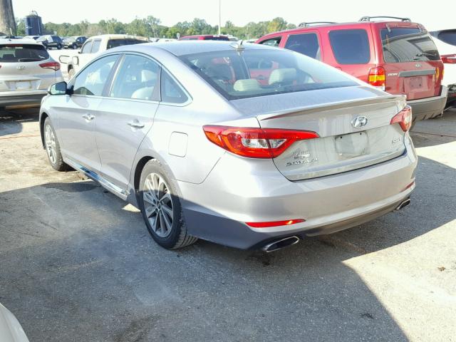 5NPE34AF7FH242903 - 2015 HYUNDAI SONATA SPO GRAY photo 3