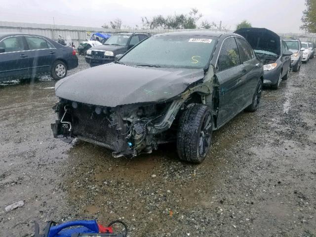 1HGCR3F85DA014883 - 2013 HONDA ACCORD EXL SILVER photo 2