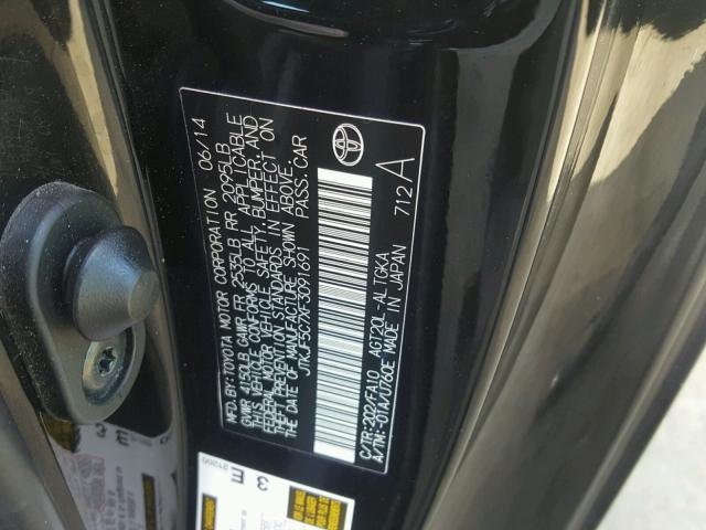 JTKJF5C7XF3091691 - 2015 TOYOTA SCION TC შავი ფოტო 10