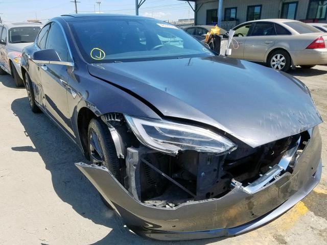 5YJSA1E27JF260629 - 2018 TESLA MODEL S GRAY photo 1