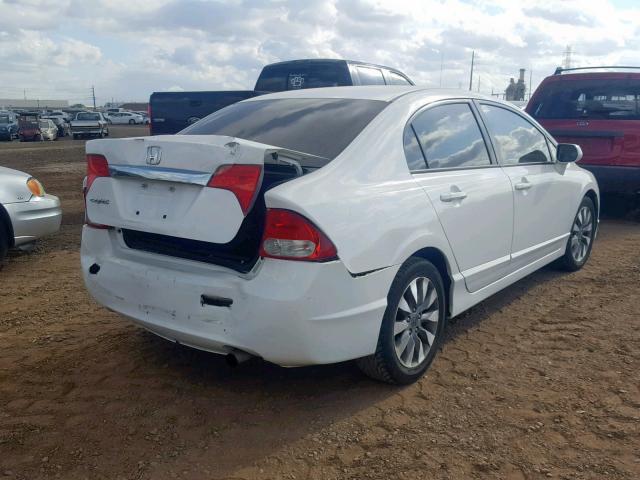 2HGFA1F80BH543018 - 2011 HONDA CIVIC EX WHITE photo 4