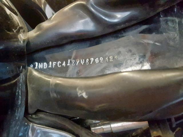 1HD1FC4187Y675242 - 2007 HARLEY-DAVIDSON FLHTCUI BLACK photo 10