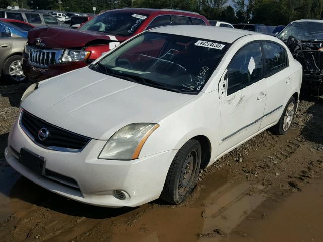 3N1AB6AP6AL604320 - 2010 NISSAN SENTRA 2.0 WHITE photo 2