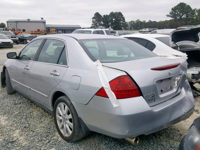 1HGCM66477A055923 - 2007 HONDA ACCORD SE SILVER photo 3