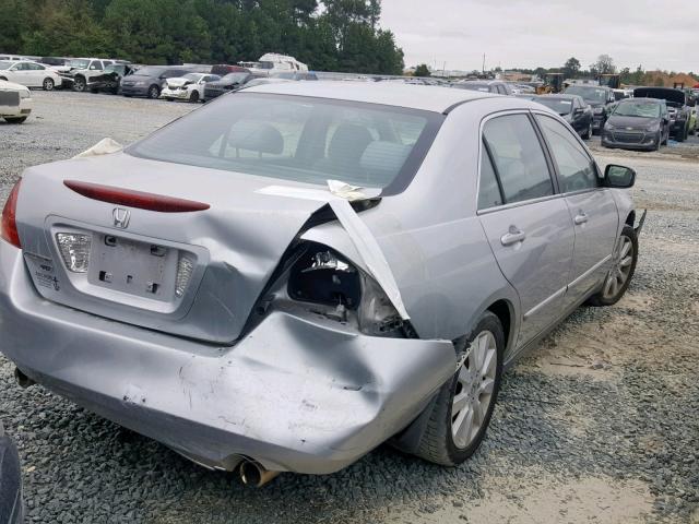 1HGCM66477A055923 - 2007 HONDA ACCORD SE SILVER photo 4