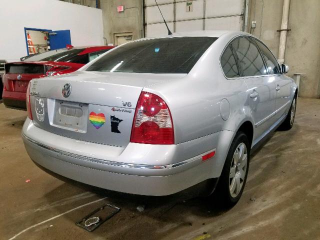 WVWTH63B63P207056 - 2003 VOLKSWAGEN PASSAT GLX 银色 照片 4