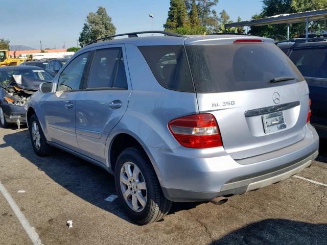 4JGBB86E16A076670 - 2006 MERCEDES-BENZ ML 350 BLUE photo 3