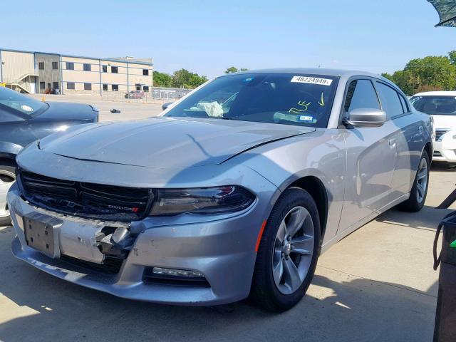 2C3CDXHG9GH297792 - 2016 DODGE CHARGER SX SILVER photo 2