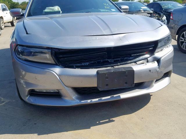 2C3CDXHG9GH297792 - 2016 DODGE CHARGER SX SILVER photo 9