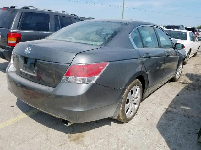 1HGCP26758A125284 - 2008 HONDA ACCORD EX GRAY photo 4