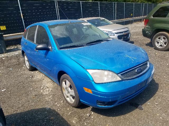 1FAHP37N37W182596 - 2007 FORD FOCUS ZX5 BLUE photo 1