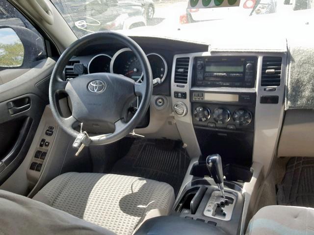 JTEBU14R578100579 - 2007 TOYOTA 4RUNNER SR SILVER photo 9