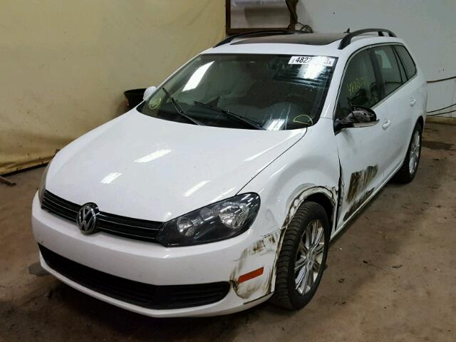 3VWPL7AJ1EM621156 - 2014 VOLKSWAGEN JETTA TDI WHITE photo 2