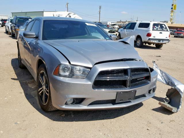 2C3CDXJG2EH141407 - 2014 DODGE CHARGER SX SILVER photo 1