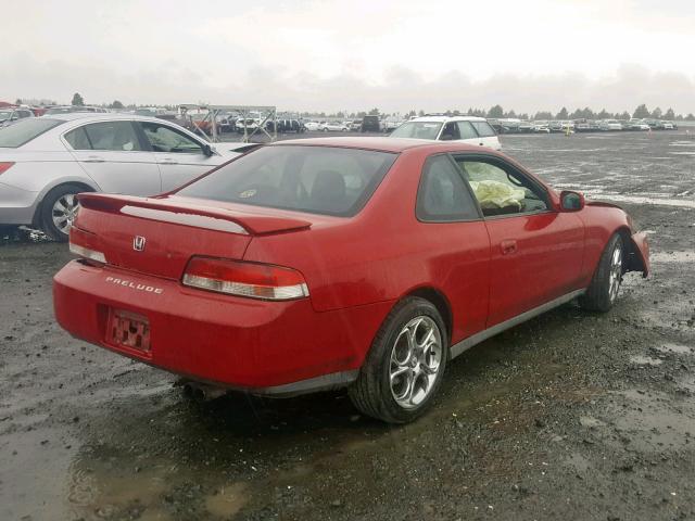 JHMBB624XWC011230 - 1998 HONDA PRELUDE RED photo 4