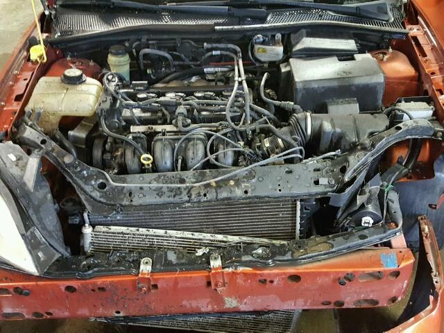 3FAFP37N45R134337 - 2005 FORD FOCUS ZX5 ORANGE photo 7