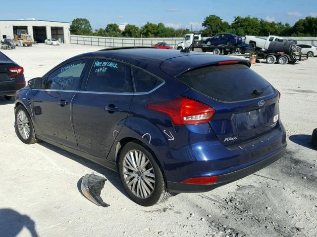 1FADP3N28GL302966 - 2016 FORD FOCUS TITA BLUE photo 3