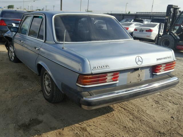 WDBAB33A4EA108769 - 1984 MERCEDES-BENZ 300 DT BLUE photo 3