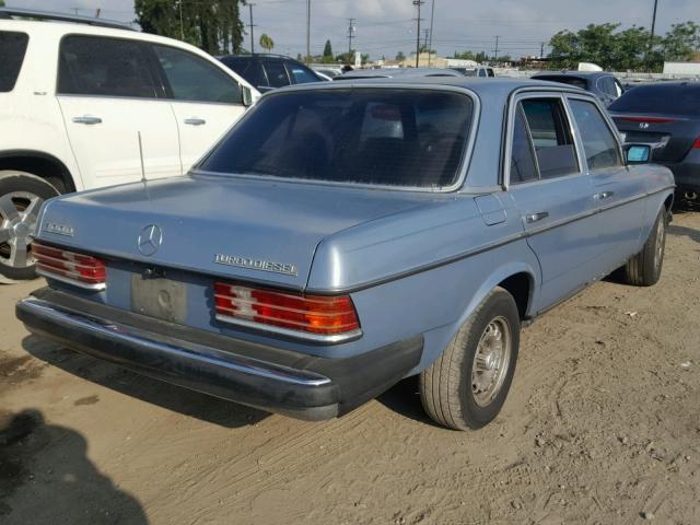 WDBAB33A4EA108769 - 1984 MERCEDES-BENZ 300 DT BLUE photo 4